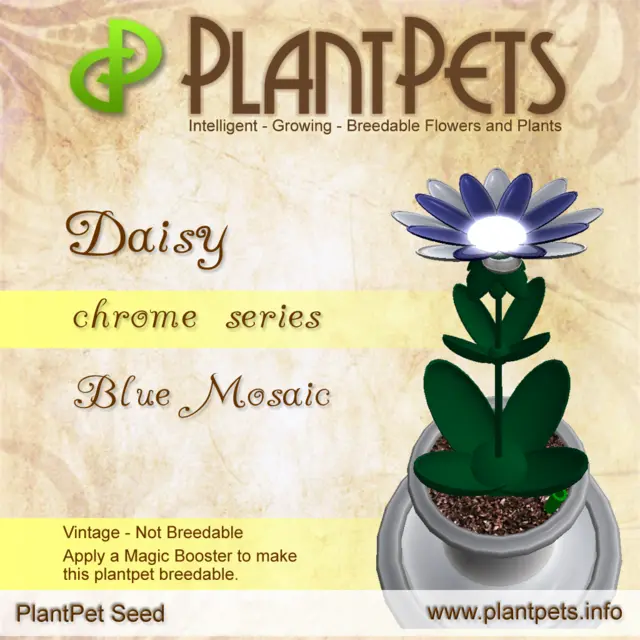 Poster for Daisy *Chrome Blue Mosaic*